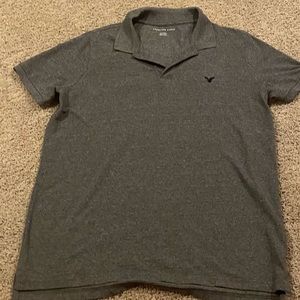 American Eagle Men’s Gray Polo size XL